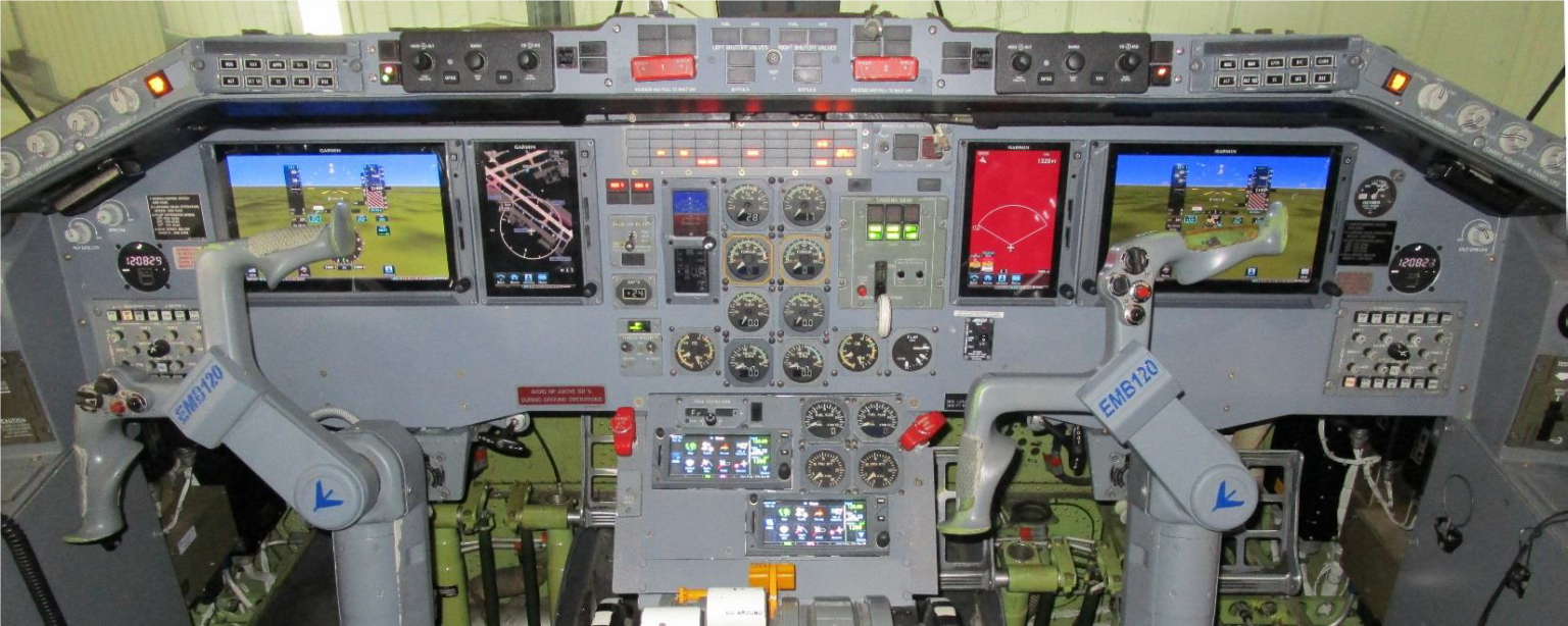 First glass cockpit retrofit for EMB-120 – Peregrine